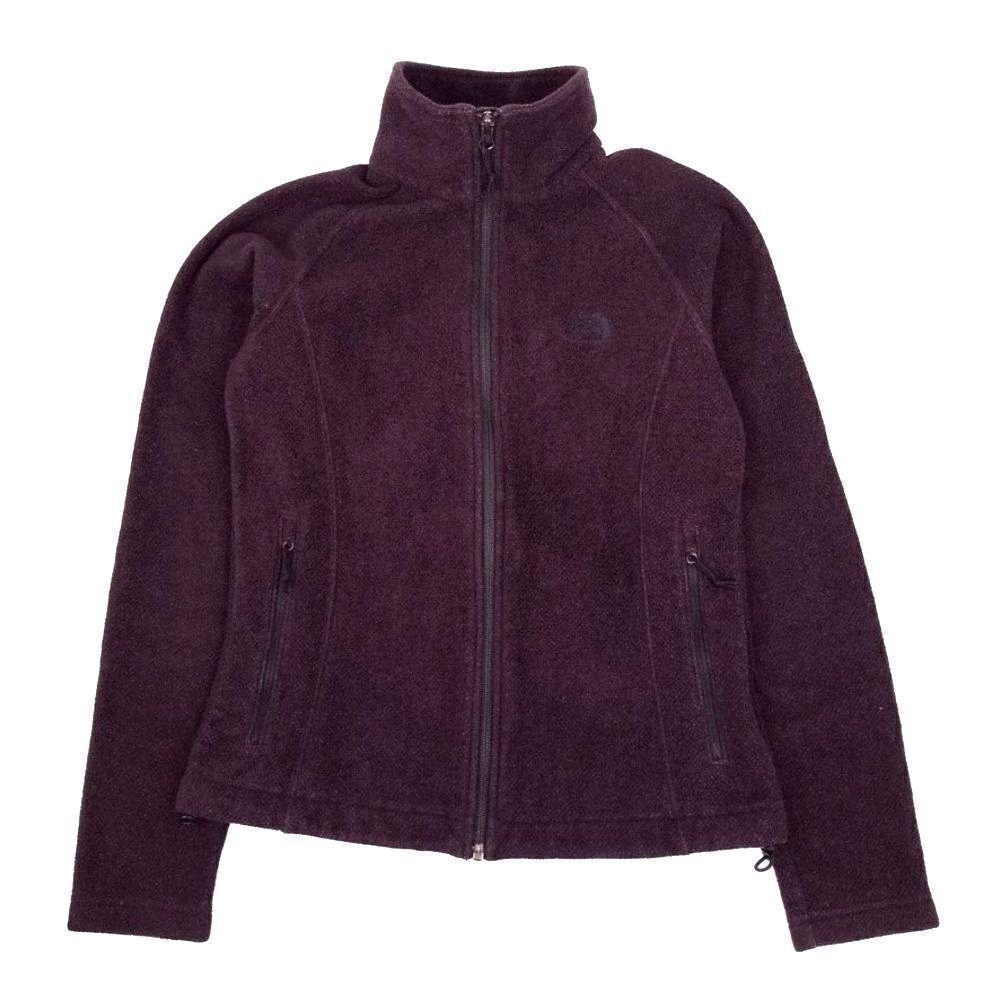 NORTH FACE Burgundy Polartec Fleece Zip Sweater Teddy Jacket Small Gorpcore